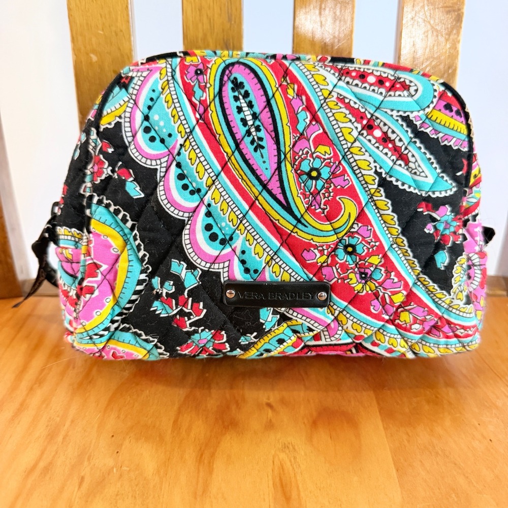 Vera Bradley Parisian Paisley 3 Piece Travel Set Weekender and Cosmetic Bags - Picture 14 of 16
